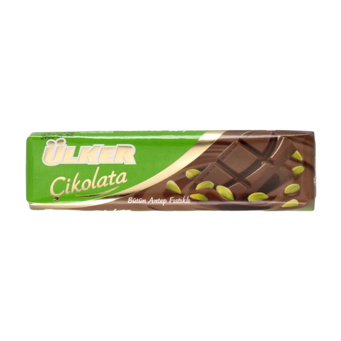 Bütün Antep Fıstıklı Sütlü Baton Çikolata 30 Gr