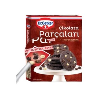 Çikolata Parçaları Sütlü Bitter Beyaz 70 Gr
