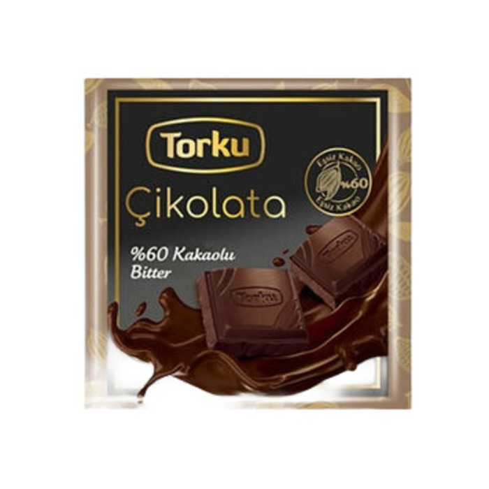 Çikolata %60 Kakaolu Bitter 65 Gr