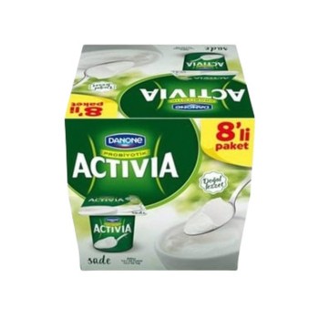 8'li Ekonomik Sade Activia 100 gr