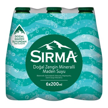Doğal Maden Suyu Zengin Minarelli 6x200 Ml