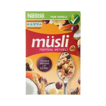 Müsli Tropikal Meyveli 350 Gr