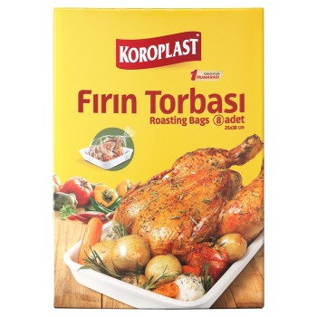 Fırın Torbası Küçük Boy 25x38 Cm 8 Adet