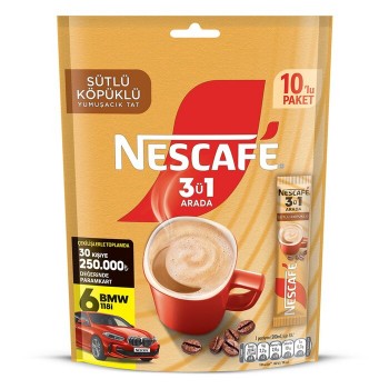 3'ü 1 Arada Sütlü Köpüklü 10'lu