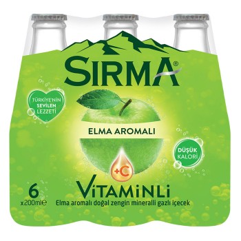 Maden Suyu C Plus Elma Aromalı 6x200 Ml