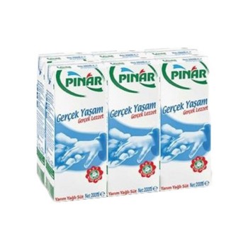 Süt Yarım Yağlı 200 ml 6'lı