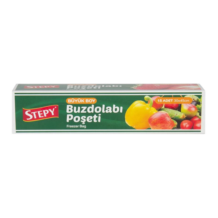 Çöp Torbası Buzdolabı Poşeti Büyük 30x45 Cm 15'li