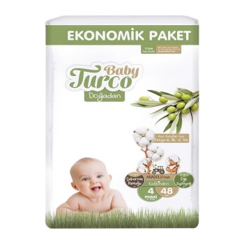 Bebek Bezi 4 Numara 8-14 kg Maxi 48'lı