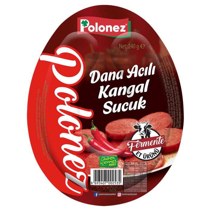 Acılı Dana Kangal Sucuk 240 Gr