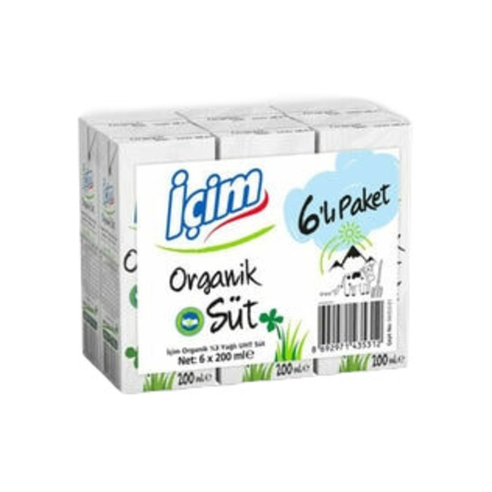 Sut 200 ml 6'Lı Organık