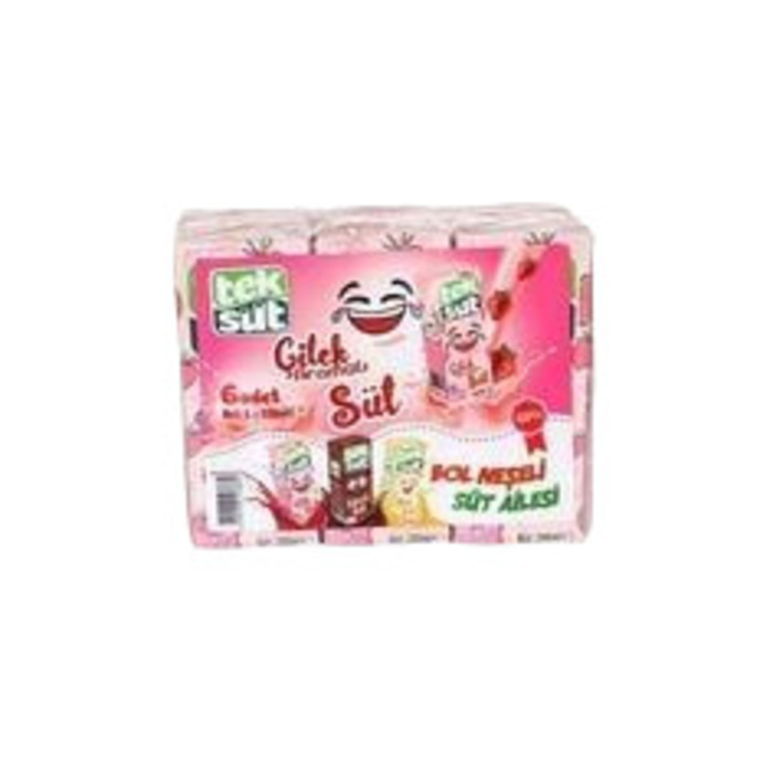 Çilekli Süt 200 ml 6'lı