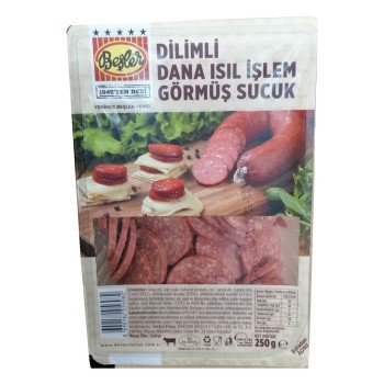 Dilimli Dana Sucuk 250 Gr
