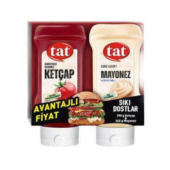 Ketçap 390 Gr + Mayonez 345 Gr Sıkı Dostlar