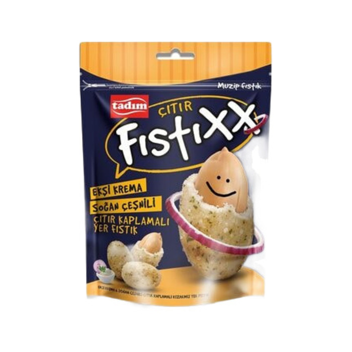 Ekşi Krema Soğan Çeşnili Çıtır Kaplamalı Yer Fıstığı 140 Gr
