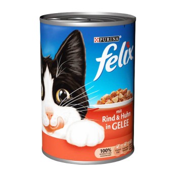 Kedi Yaş Maması Sığır Etli Ve Tavuklu 400 Gr