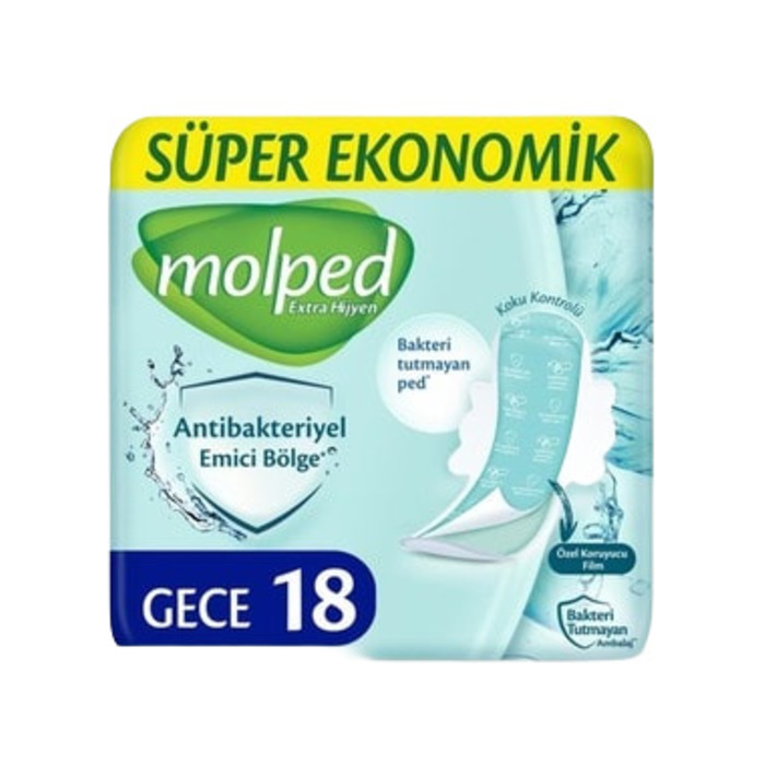 Ped Extra Hijyen Hijyenik Gece 18 Adet