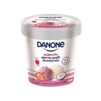 Hindistan Cevizi & Çilek Dondurma (450 ml)