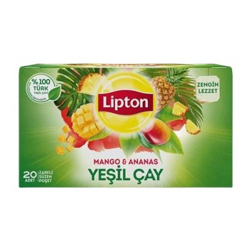 Çay Yeşil Mango & Ananaslı Bardak Poşet 20'li