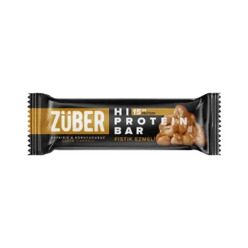Züber Fıstık Ezmeli Hi Protein Bar (45 g)