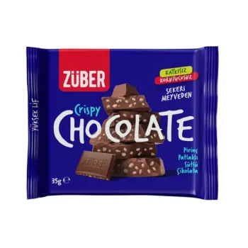 Züber Pirinç Patlaklı Sütlü Çikolata 8 35 Gr